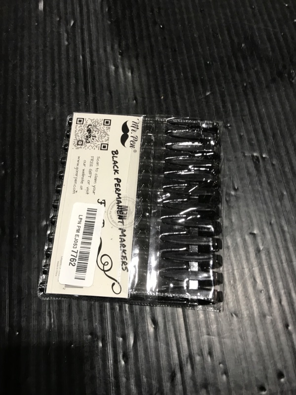 Photo 1 of Mr. Pen- 12 Pack Set, Fine Tip, Permanent Markers Black Colors