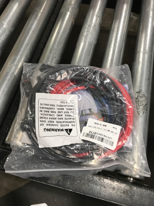 Photo 1 of JXMXRPV Solar Extension Cable 10Ft 10AWG, Solar Wire with Tool-Free Solar Connectors, Waterproof Solar Panel Extension Cable 6mm², PV Cable 10Gauge for Home Boat RV Solar Panels(10ft)