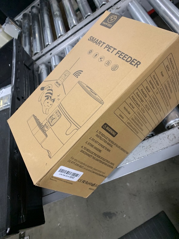 Photo 1 of PAPIFEED Automatic Cat Feeder Adjustable Angle? Two-Way Audio 2.4G WiFi Pet Feeder with Camera Easy to Clean Detachable Feeding Schedule 1-10 Meals Per Day Perfect for Cats Small Dogs 6L Capacity