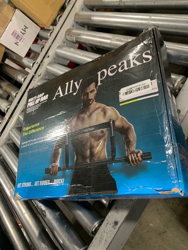 Photo 1 of ALLY PEAKS Pull Up Bar Thickened Steel Pipe Super Heavy Duty Steel Frame Upper Workout Bar| Multi-Grip Strength for Doorway | Indoor Chin-Up Bar Fitness Trainer for Home Gym Max Limit 440 lbs