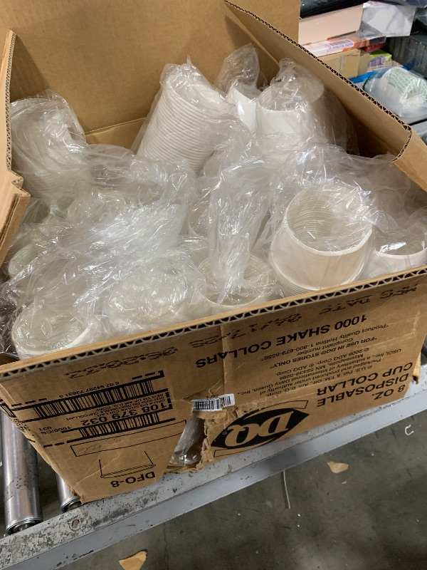 Photo 1 of DQ 1000 COUNT 8OZ DOSPOSABKE CUP COLLARS