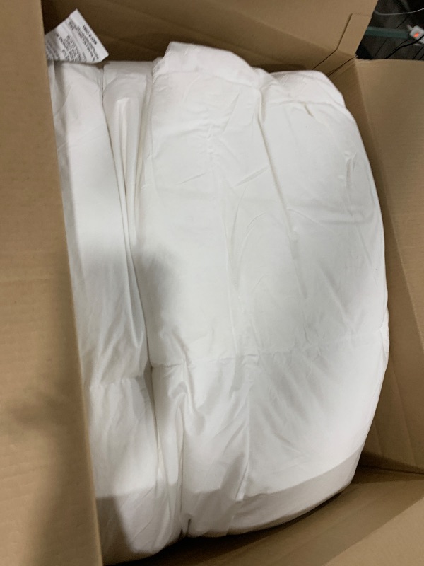 Photo 1 of Serta Goose Feather Down Fiber Cotton Comforter King Size - 100% Cotton Duvet Insert - Hotel Luxury Hypoallergenic Bedding Comforter All Season Medium Warmth 106 x 90 Inch White