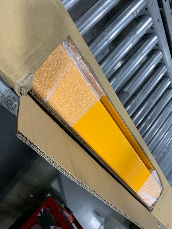 Photo 1 of YINTATECH 4.5in Width Forklift Extensions Fits for 4" Wide Forks, Heavy Duty Pallet Fork Extension, 96in Length, 1 Pair, Yellow
