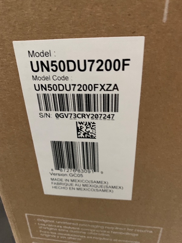 Photo 1 of 50' DU7200 Series LED 4K UHD Smart Tizen TV - UN50DU7200