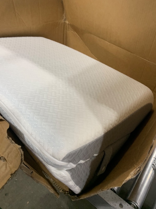 Photo 1 of Sasttie Wedge Pillow for After Surgery, Adjustable Memory Foam Bed Wedge Pillow Headboard for Sleeping, Acid Reflux, Surgery Recovery, Neck & Back Support, White and Dark Grey