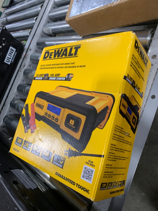 Photo 1 of DEWALT DXAEC100 Professional 30-Amp Battery Charger and 3-Amp Maintainer with 100-Amp Engine Start