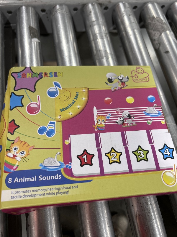 Photo 1 of M SANMERSEN Piano Mat - Musical Keyboard Floor Playmat 39.5" Electronic Music Animal Touch Play Blanket Funny Xmas Gift Toy for 1 2 3 Year Old