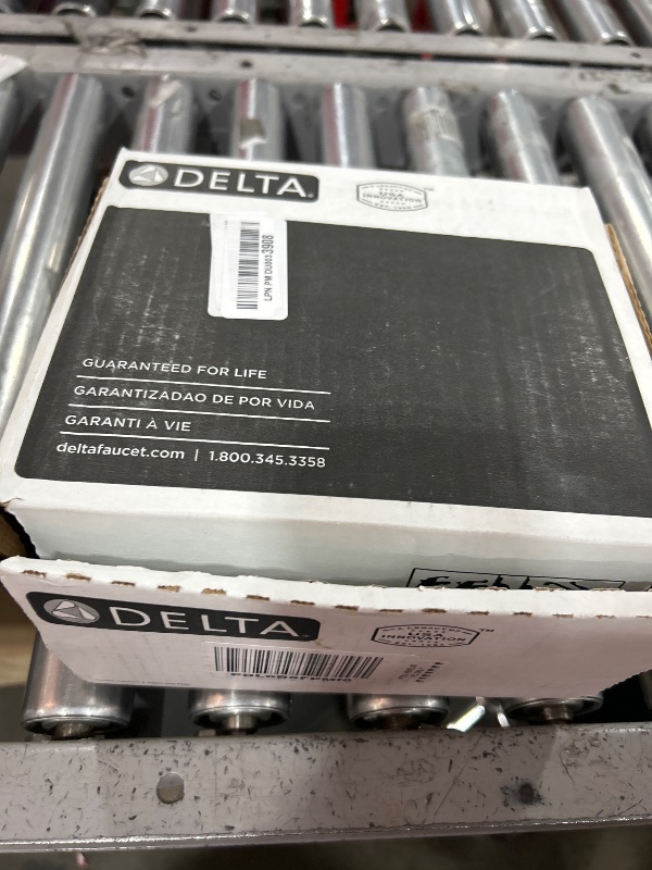 Photo 1 of Delta Faucet Modern Brushed Nickel Tub and Shower Trim Kit, Shower Faucet with Single-Spray Touch-Clean Shower Head, Stainless T14467-SS-PP (Valve Not Included)