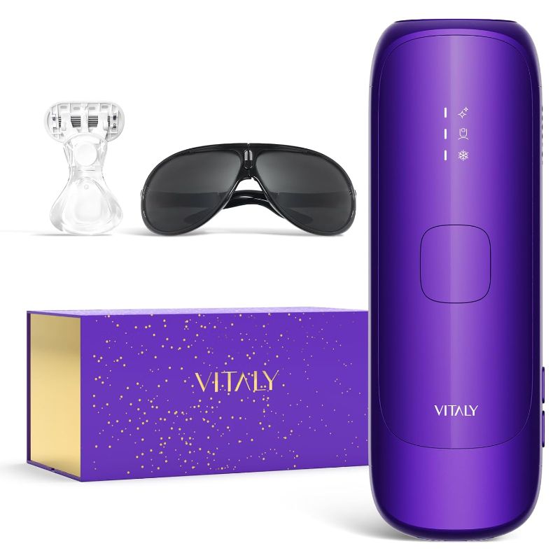 Photo 1 of IPL Laser Hair Removal For Women And Men At Home Hair Removal Device With Ice-Cooling Care Function, Hair Remover For Fast Full Body For Nearly Painless, Corded, Holiday Gifts (Purple)
