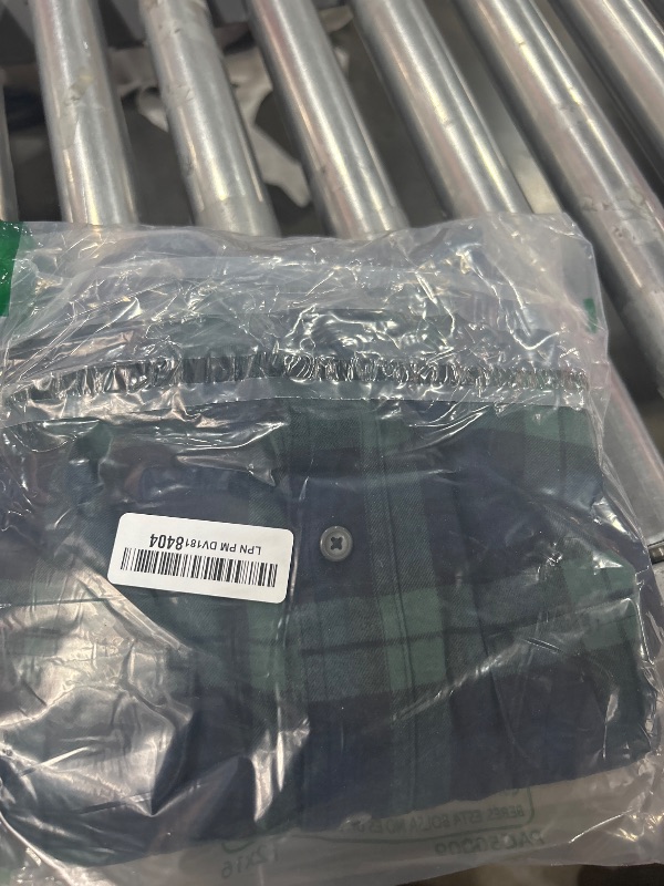Photo 1 of Carhartt Men's Loose Fit Heavyweight Flannel Long-Sleeve Plaid Shirt, Frosted Balsam, Medium