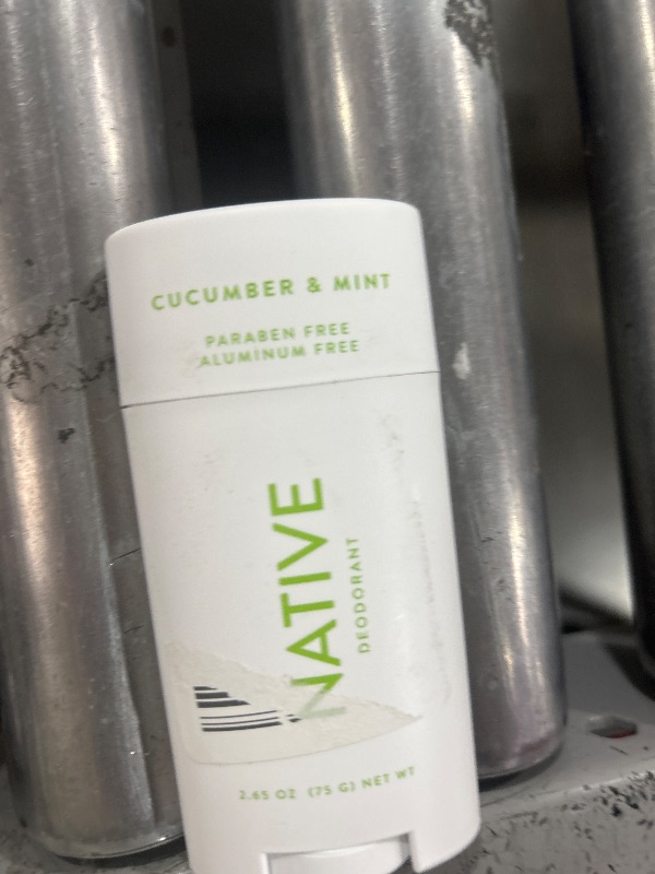 Photo 1 of Native Deodorant Contains Naturally Derived Ingredients, 72 Hour Odor Control | Deodorant for Women and Men, Aluminum Free with Baking Soda, Coconut Oil and Shea Butter | Cucumber & Mint