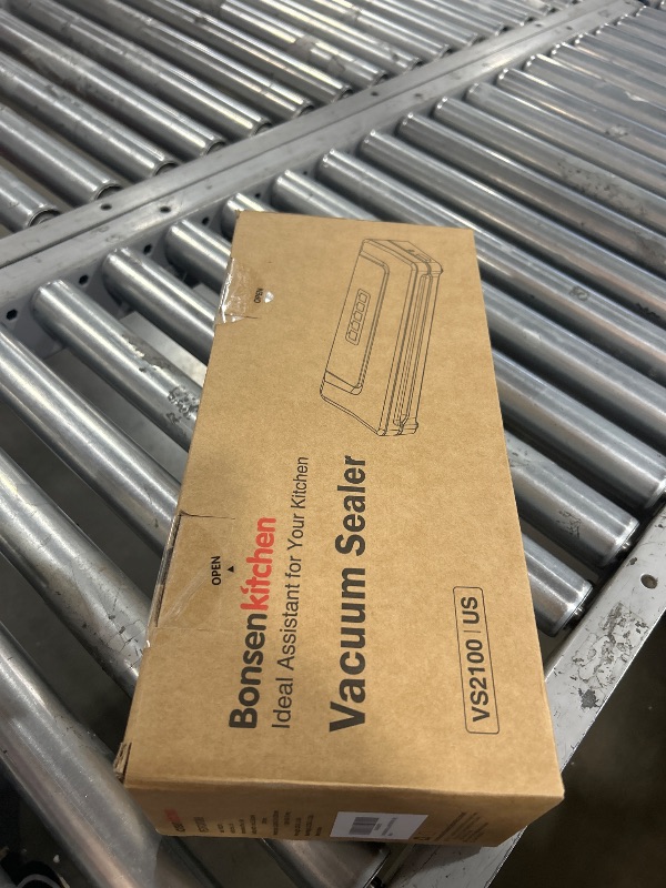 Photo 1 of [Updated 2025] Bonsenkitchen Vacuum Sealer Machine + 40 Vacuum Bags, Fast-Compact/Multi-Functional Food Vacuum Sealer with External Vacuum System, Silver