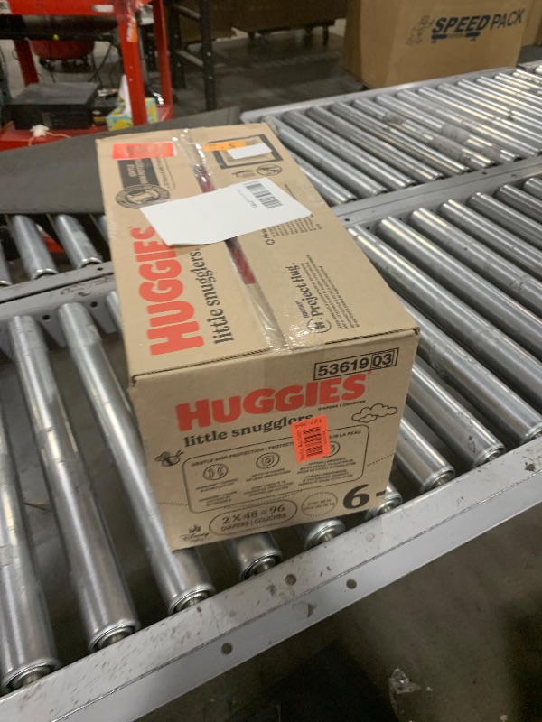 Photo 1 of Huggies Size 6 Diapers, Little Snugglers Baby Diapers, Size 6 (35+ lbs), 96 Ct (2 packs of 48)