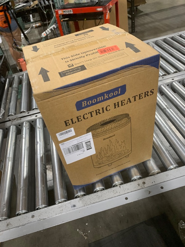 Photo 1 of Space Heater Indoor, Portable electric fireplace heaters with 3D Flame Effect, Heating and cooking outdoor use, Remote Control, 1300W Safe and Quiet Far infrared Heate for Office Bedroom Home
