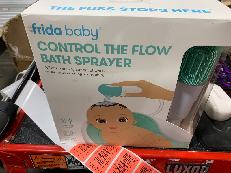 Photo 1 of Frida Baby Control The Flow Bathtub Sprayer Attachment for Baby Bathtub, Shower Head with Scalp Massager, Control Waterflow with 2 Pressure Modes