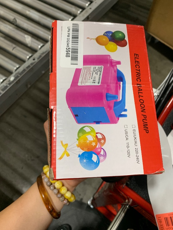 Photo 1 of Balloon Pump Electric, 110V 600W Balloon Blower Inflator Dual Nozzle Air Pump Balloons Inflator for Decoration, Party, Sport,Gifts:2 Balloon Tying Tools