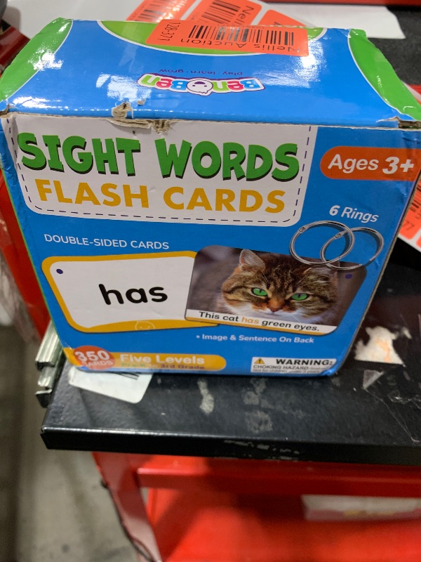 Photo 1 of BenBen Sight Words Flash Cards, 350 Dolch & Fry High Frequency Site Words and Sentences for Pre-K, Kindergarten, 1st 2nd 3rd Grade, Educational Learning Cards Homeschool Supplies for Ages 3-9