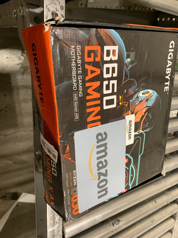 Photo 1 of GIGABYTE B650 Gaming X AX (AM5/ LGA 1718/ AMD/ B650/ ATX/ 5-Year Warranty/ DDR5/ PCIe 4.0 M.2/ PCIe 4.0/ USB 3.2 Gen2x2 Type-C/AMD Wi-Fi 6E/ Realtek 2.5GbE LAN/Motherboard)