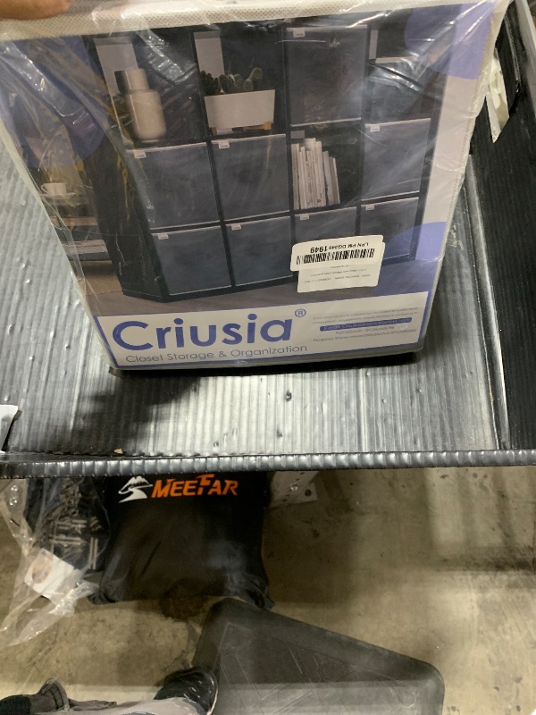 Photo 1 of Criusia Storage Cubes - 11 Inch Heavy Duty Fabric Storage Bins for Shelves Closet, Cube Organizer - 8 Pack Collapsible Cube Storage Bins Baskets for Organizing Clothes Blankets Toys (Grey)