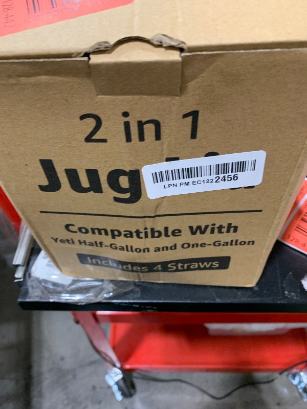 Photo 1 of Jmoe USA Improved Jug Lid for Yeti Half Gallon and One Gallon Rambler Jugs | 2 in 1 Replacement Lid | Large Chug Spout and Leakproof Flip Straw | BPA Free Plastic | Includes 4 Straws