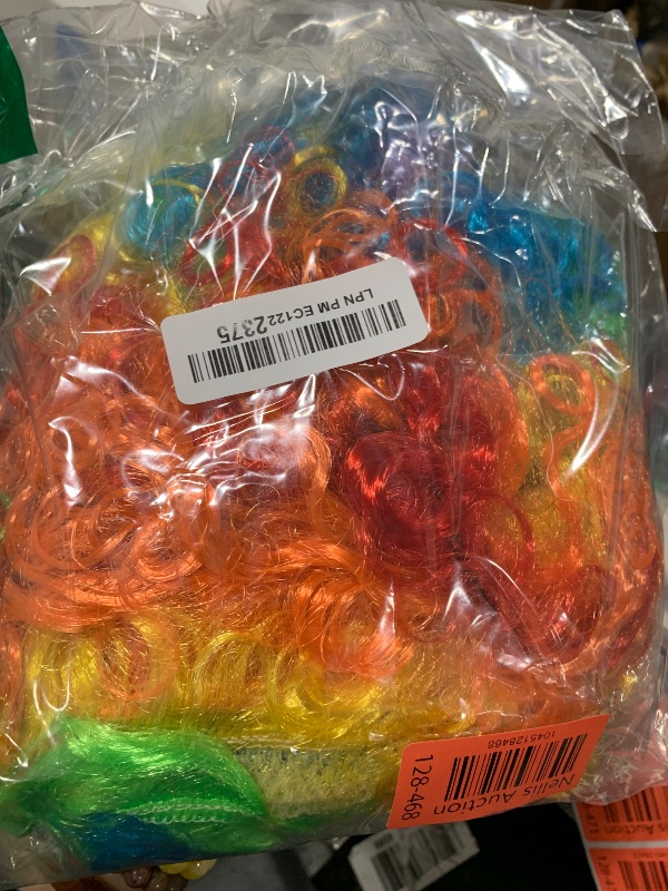 Photo 1 of Clown Costume - Clown Wig + Clown Nose + Bow Tie + White Gloves Set of 4 (Rainbow)