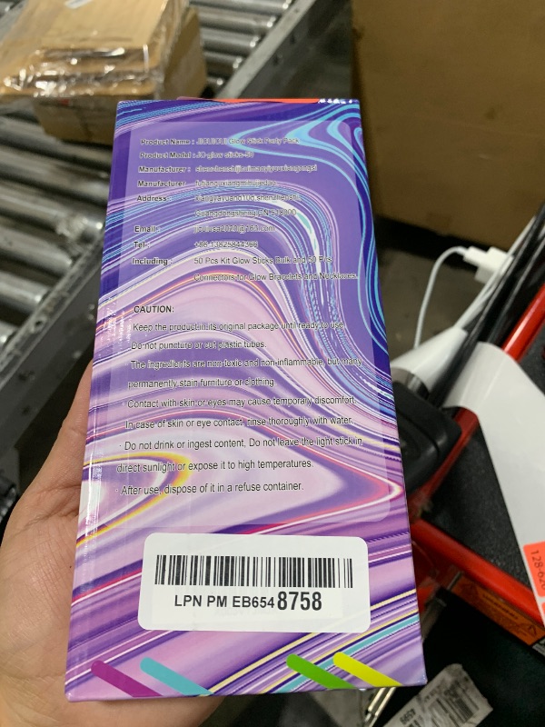 Photo 1 of JICUICUI Glow Sticks Bulk - Ultra Bright 50 Party Pack with Connectors for Easter Gift, Neon Birthday and Holidays - Multicolor 8" Glow Sticks Necklaces Bracelet