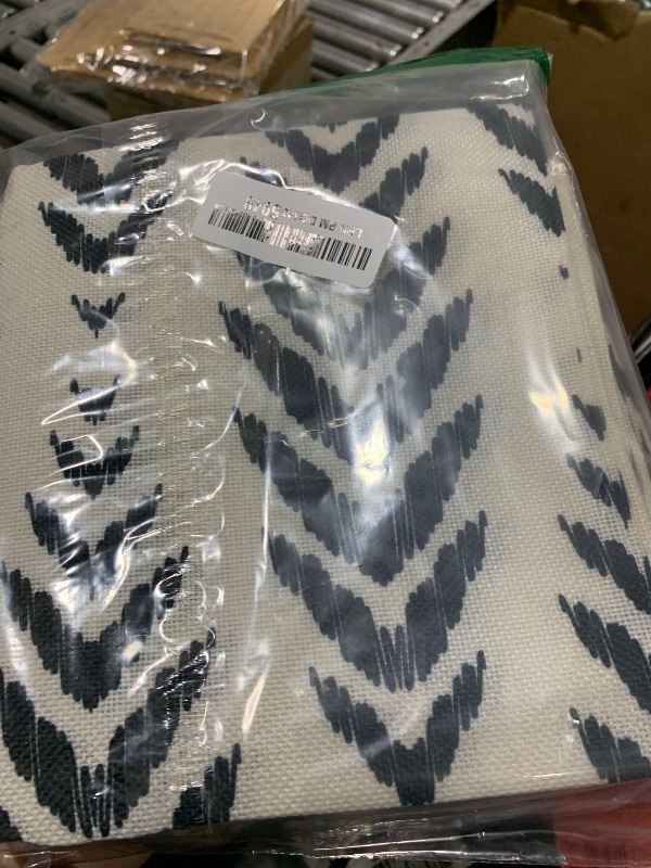 Photo 1 of ArtSocket Set of 4 Throw Pillow Covers Ikat Tribal and Boho Bohemian Black Ethnic Herringbone for Ideas Decor Linen Outdoor Pillow Cases Home Decorative Square 24x24 Inches Pillowcases