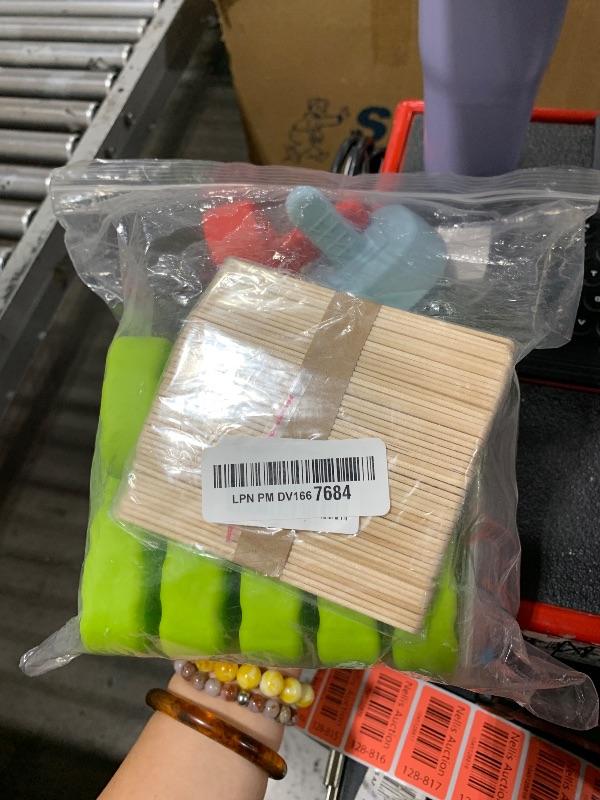 Photo 1 of 10 Cavity Large Silicone Popsicle Molds with Popsicle Holders/Popsicle Drip Catcher, MEETRUE Silicone BPA-Free Popsicle Maker Mold Set Ice Pop Mold, with 50Pcs Popsicle Sticks