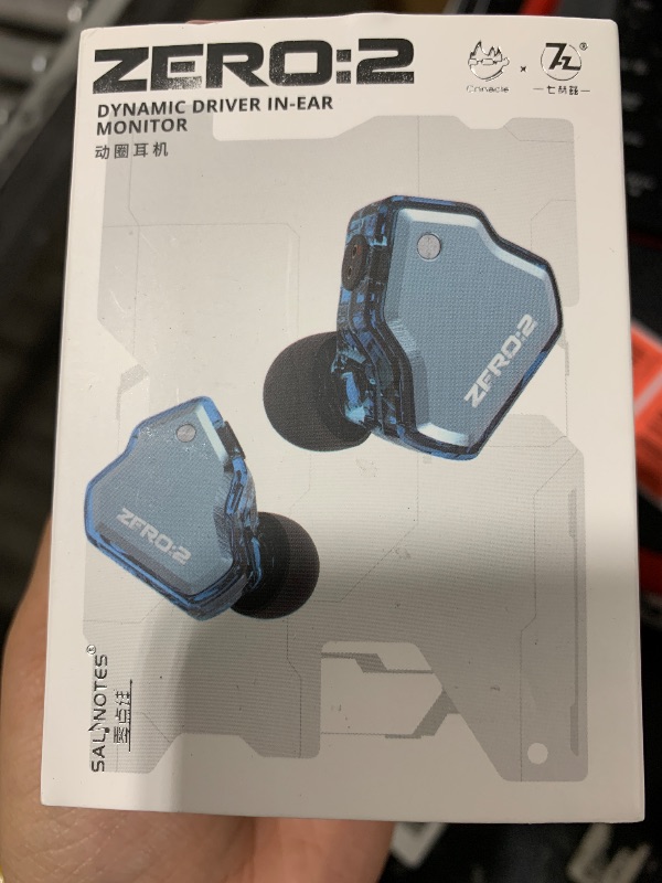 Photo 1 of Linsoul 7Hz x Crinacle Zero:2 in Ear Monitor, Updated 10mm Dynamic Driver IEM, Wired Earbuds Earphones, Gaming Earbuds, with OFC IEM Cable for Musician (Blue)