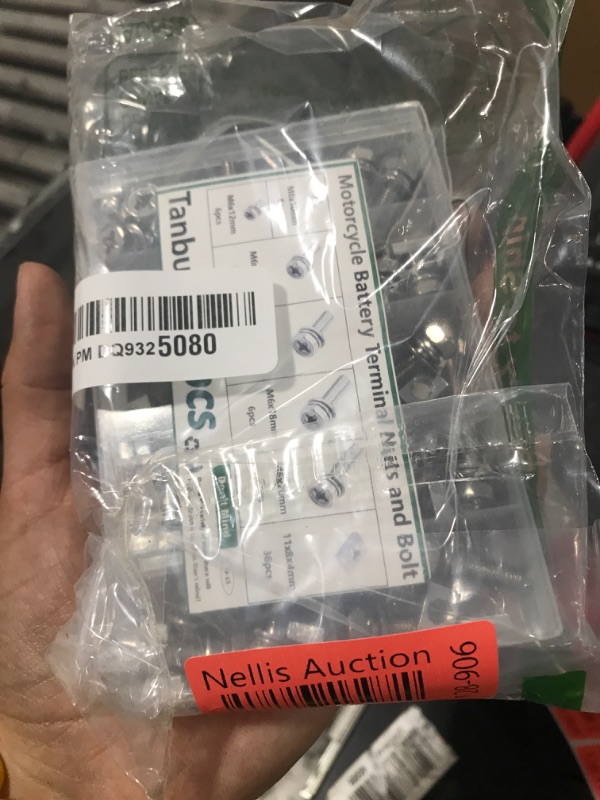 Photo 1 of Tanbupu 72PCS Motorcycle Battery Terminal Bolts and Nuts Assortment Kit M6*10/12/14/16/18/20mm 304 Stainless Steel Battery Terminal Bolt Screws with Square Nuts for ATV Bike, Motorcycle, Scooter