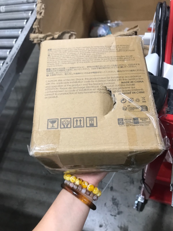 Photo 1 of ANWIO Crystal Ceiling Light Fixture, Modern Semi Flush Mount Ceiling Light Shadow, Small Crystal Ceiling Chandelier for Hallway Living-Room Bedroom Entrance Walk-in Closet, fit E26 Base Bulbs, Gold