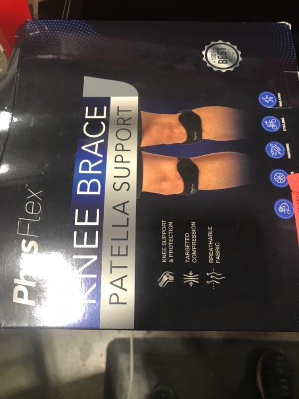 Photo 1 of 2 Pack Patella Knee Brace - Knee Support and Pain Relief, Running, Hiking, Basketball, Jumpers Knee, Tendonitis, Adjustable Strap Patellar Tendon Stabilizer