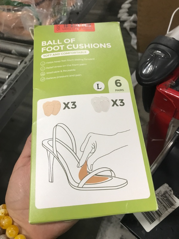Photo 1 of Bukihome Metatarsal Pads for Women - ?6 Pairs? Ball of Foot Cushions for Women - Heel Inserts for Women - Heel Cushions for Foot Pain Relief and Comfort - Clear+Beige
