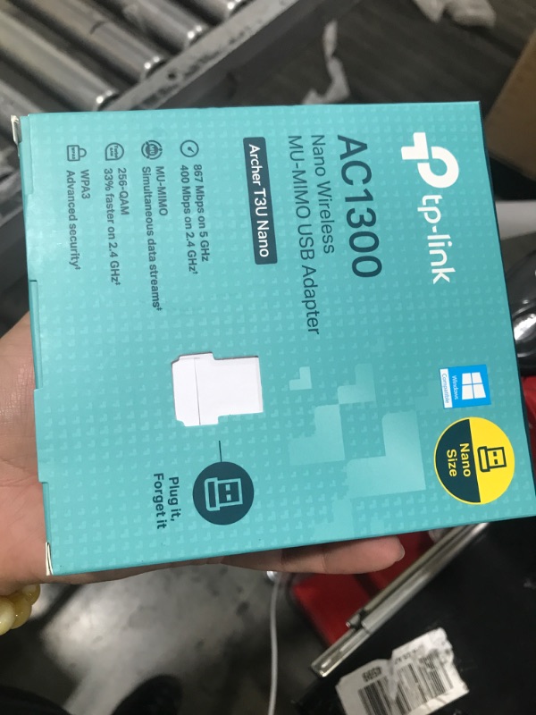 Photo 1 of TP-Link Nano USB WiFi Adapter for PC(Archer T3U Nano)-AC1300 2.4G/5G Dual-Band Wireless Network Transceiver Adapter for Desktop PC, Travel Size, Supports Windows 11,10, 8.1, 8, 7 / up to Mac OS 10.15