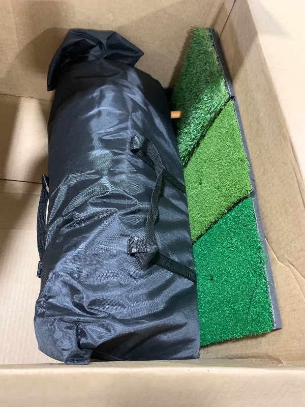 Photo 1 of Golf Net, 10x7ft Golf Practice Net with Foldable Tri-Turf Golf Mat, All in 1 Golf Hitting Net with Scoreboard & Target, Golf Chipping Training Nets for Backyard Driving, Gifts for Men Dad Husband Boys