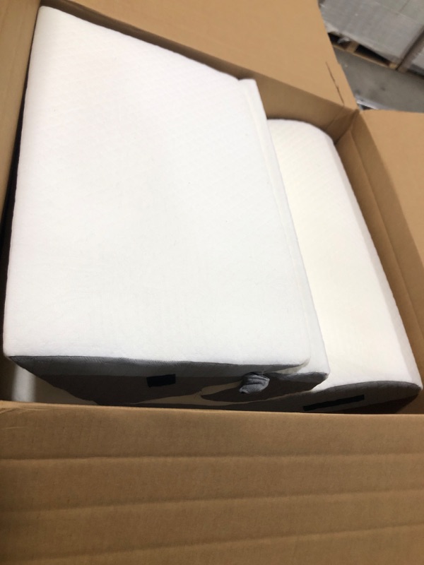 Photo 1 of Longering Bed Wedge Pillow for Sleeping 3 PCS - 35D Foam Wedge Pillow Post Surgery for Back Leg Pain Relief - 22.5" Wide Triangle Pillow Wedge for Acid Reflux & Snoring & GERD (White Grey)