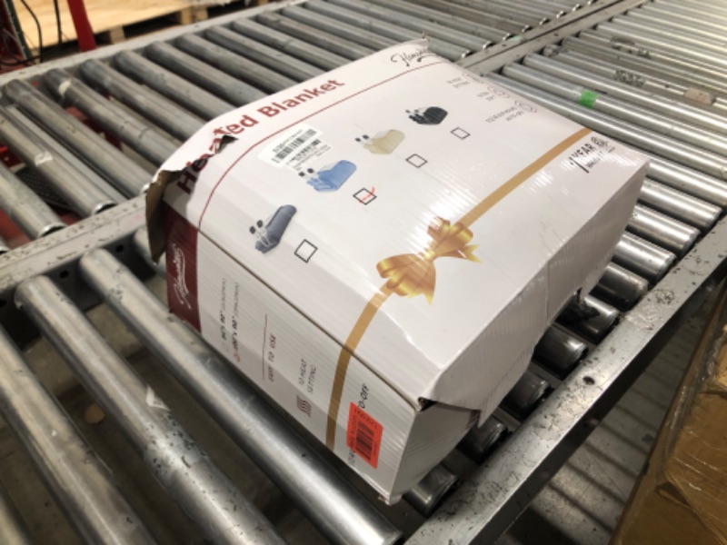Photo 1 of Homemate Electric Heated Blanket King - 100"x90" Heating Blanket King Size Dual Control 1/2/4/6/8 Hours Auto-Off 10 Heat Level Heat Blanket Over-Heat Protection Flannel Sherpa ETL Certification