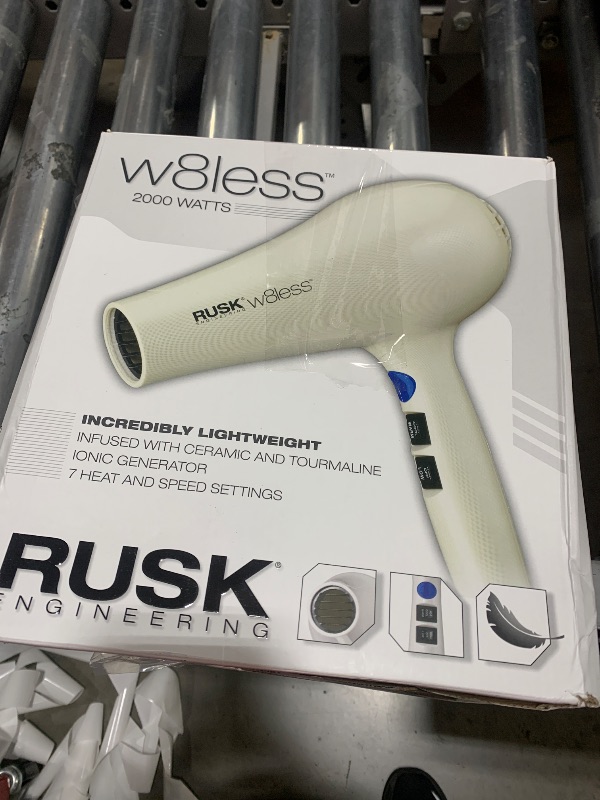 Photo 1 of RUSK Engineering W8less Professional 2000 Watt Dryer, 7 Speed Settings, Lightweight.