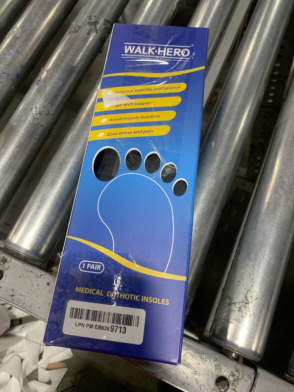 Photo 1 of Arch Support Inserts for Men Women - Plantar Fasciitis High Arch Support Insoles, Orthotics Shoe Inserts for Flat Feet, Foot Pain Relief Shock Absorption and Cushioning (Mens 14-14 1/2)