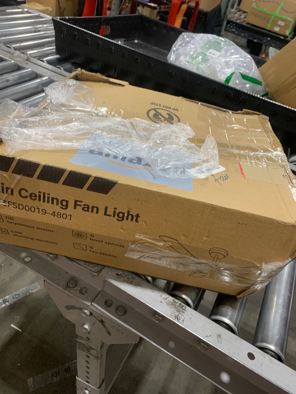 Photo 1 of ZMISHIBO 52" Ceiling Fans with Lights, Black Modern Ceiling Fan with Remote, Farmhouse Indoor Ceiling Fan with Dual Finish Blades, Quiet & Strong Motor, Bright LED Light.