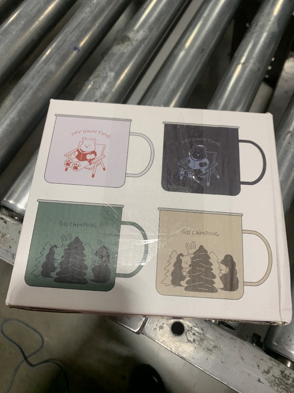 Photo 1 of Dailylike Set of 4, 10oz Coffee Travel Mug Set, Reusable Fun Cups, Keeps Drinks Hot or Cold for Hours, Travel Mugs Outdoor and Indoor, Mugs for Kids and Children, My Own Time