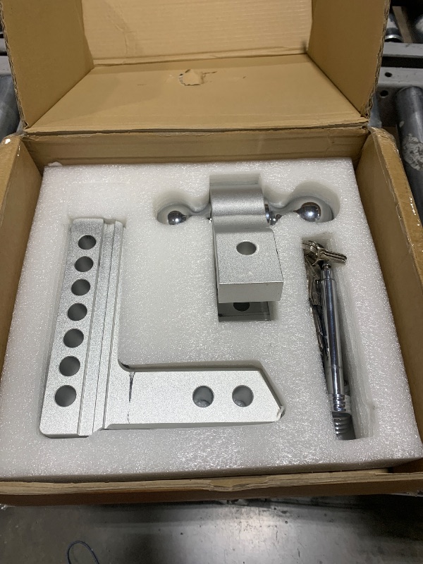 Photo 1 of Tlvuvmo Adjustable Trailer Hitch, 6 Inch Drop Hitch Ball Mount (Fits 2-Inch Receiver), 12,500 LBS GTW, (2" & 2-5/16") Chrome Plated Steels Balls, Aluminum Tow Hitches with Two Anti-Theft Pins Locks
