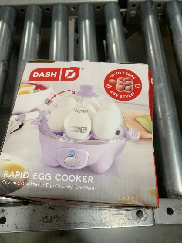 Photo 1 of DASH Rapid Egg Cooker: 7 Egg Capacity Electric Egg Cooker for Hard Boiled Eggs, Poached Eggs, Scrambled Eggs, or Omelets with Auto Shut Off Feature - Lavender