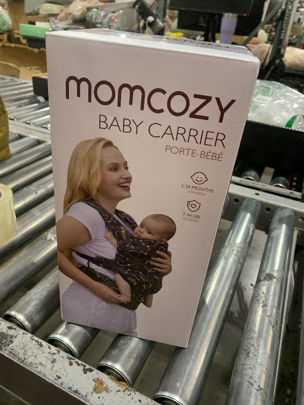 Photo 1 of Momcozy Baby Carrier - Ergonomic, Cozy and Lightweight Carrier for 7-44lbs, Effortless to Put On, Ideal for Hands-Free Parenting, Enhanced Lumbar Support, Purehug for Infant to Toddler, Black