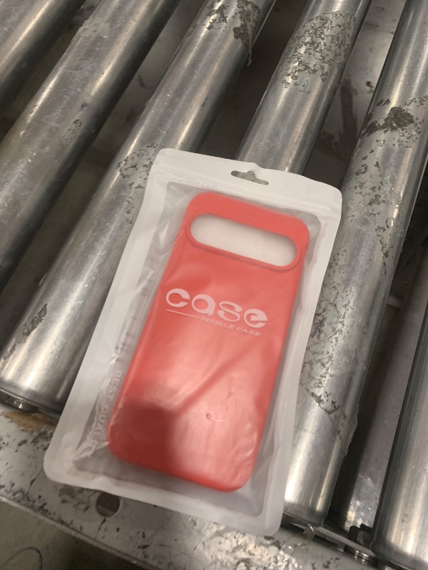 Photo 1 of LoeoeL Silicone Case for Google Pixel 9/9 Pro, Ultra Thin Slim Minimalist Soft Rubber Gel Matte Phone Case for Women Men, Cute Girly Aesthetic Protective Case with Camera Cover, Red