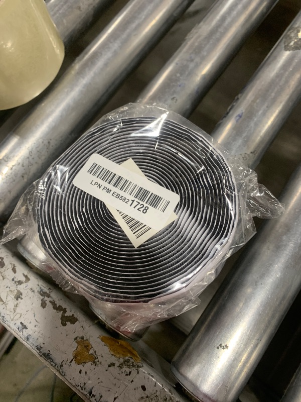 Photo 1 of Geniusho Strong Sticky Heavy Duty Hook and Loop Interlocking Tape Strips with Adhesive (Black, 1 inch 16.3 feet)