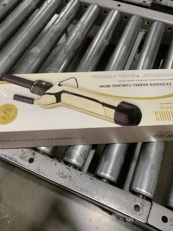 Photo 1 of HOT TOOLS New and Improved 24K Gold Professional 2" Extended Barrel Curling Iron with Clamp for Loose Bouncy Curls | 24K Gold Technology for Long-Lasting Results & Longer Barrel for Easy Styling