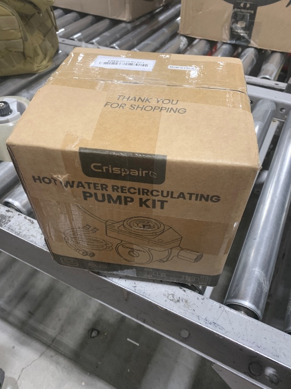 Photo 1 of Crispaire Instant Hot Water Recirculating Pump Kit - Effortless Install, Durable 304 Stainless Steel Sensor Valve, 20-Inch Safe PEX Supply Lines, Smart Timer for On-Demand Hot Water