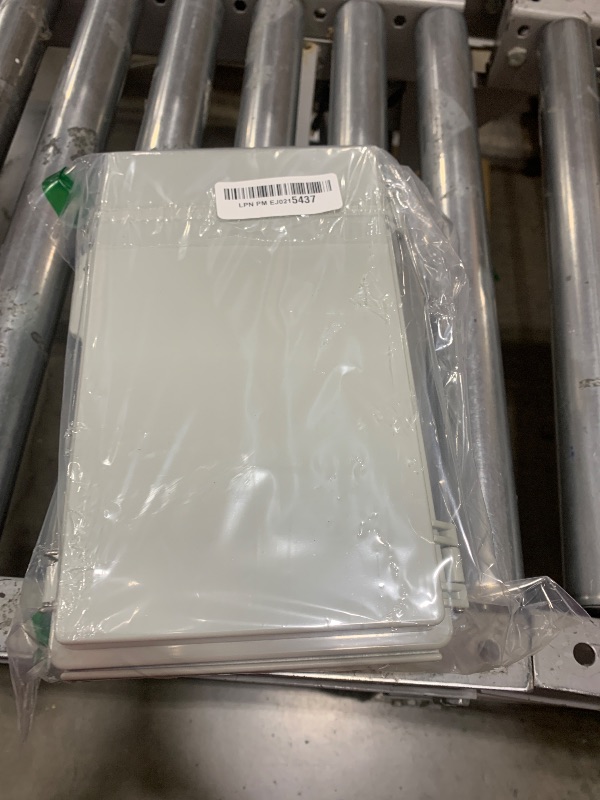 Photo 1 of LeMotech Electrical Box, IP67 Waterproof Hinged Cover Stainless Steel Latch Junction Box, ABS Plastic Electrical Enclosure with Mounting Plate,Wall Brackets, Cable Glands, 10.2"x6.3"x3.9", Grey