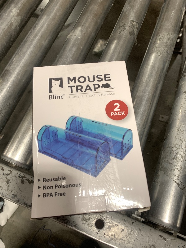 Photo 1 of Humane Mouse Trap | Catch and Release Mouse Traps That Work | Mice Trap No Kill for mice/Rodent Pet Safe (Dog/Cat) Best Indoor/Outdoor Mousetrap Catcher Non Killer Small Capture Cage (Blue)
